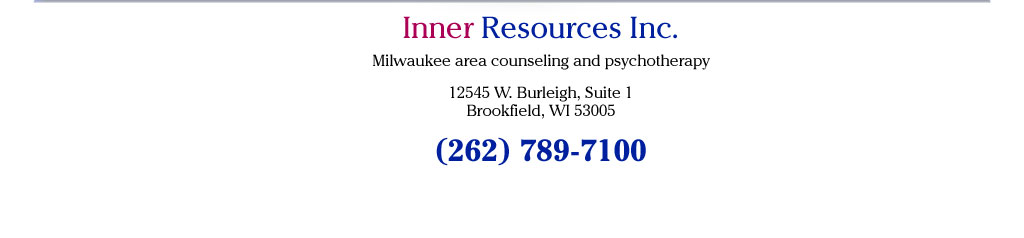 Inner Resources Inc. 12545 W. Burleigh, Suite 1, Brookfield, WI 53005